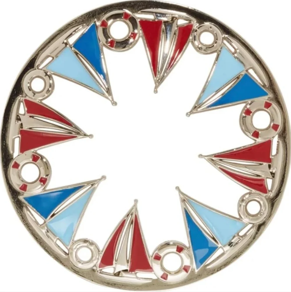 Yankee Candle Illumalid Sailboats Metal Topper For Original Jar Candle BNWT SO
